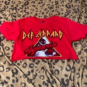 Red Crop Top with Graphic